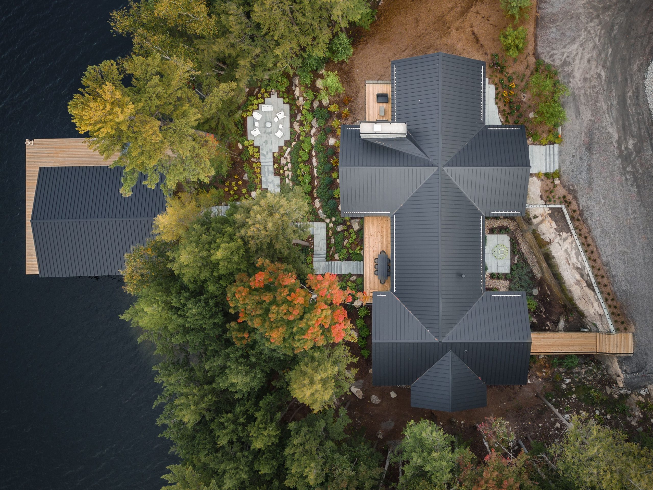 Custom home built by Alderstone Homes in Simcoe County showcasing modern craftsmanship and warm natural materials